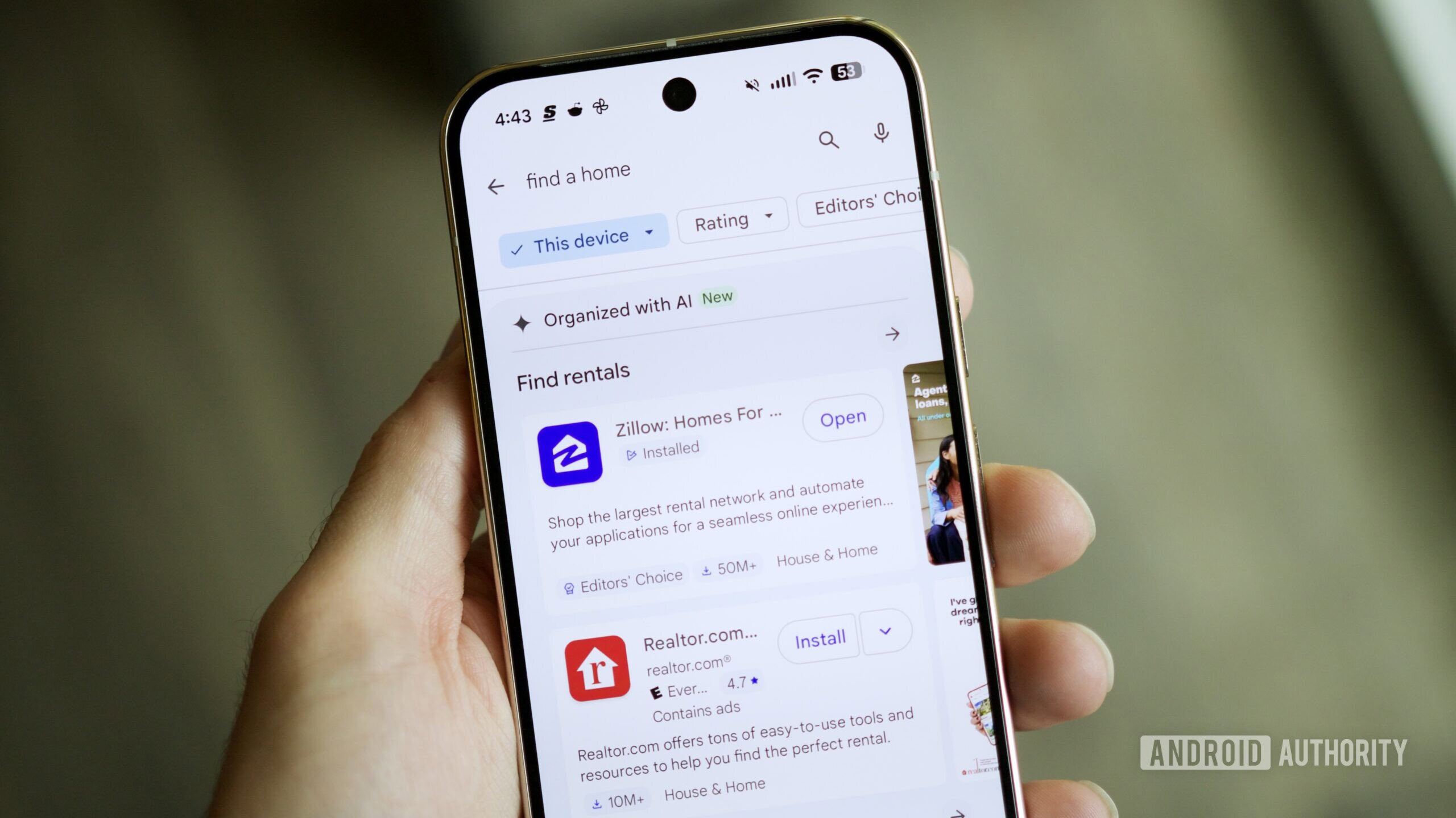 google play store guided search hero Guided Search result in the Play Store.