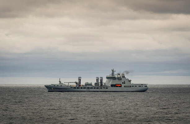 Search underway off Donegal for missing crew member from UK Naval support vessel