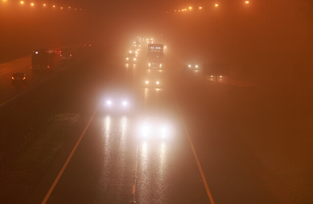 Status Yellow fog warning issued for eleven counties tomorrow morning