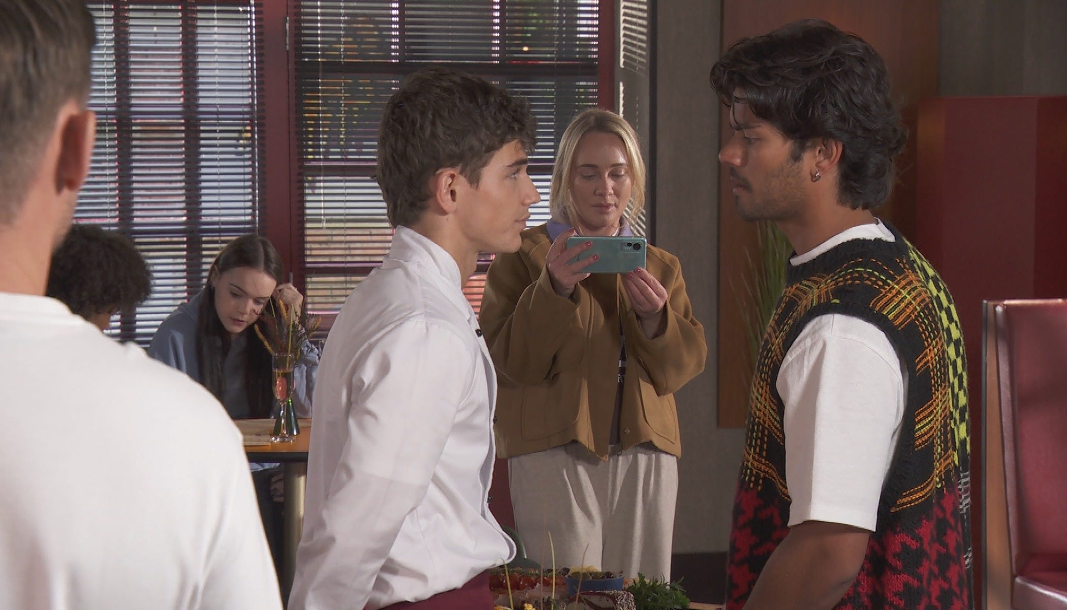 lucas hay, leela lomax and dillon ray in hollyoaks