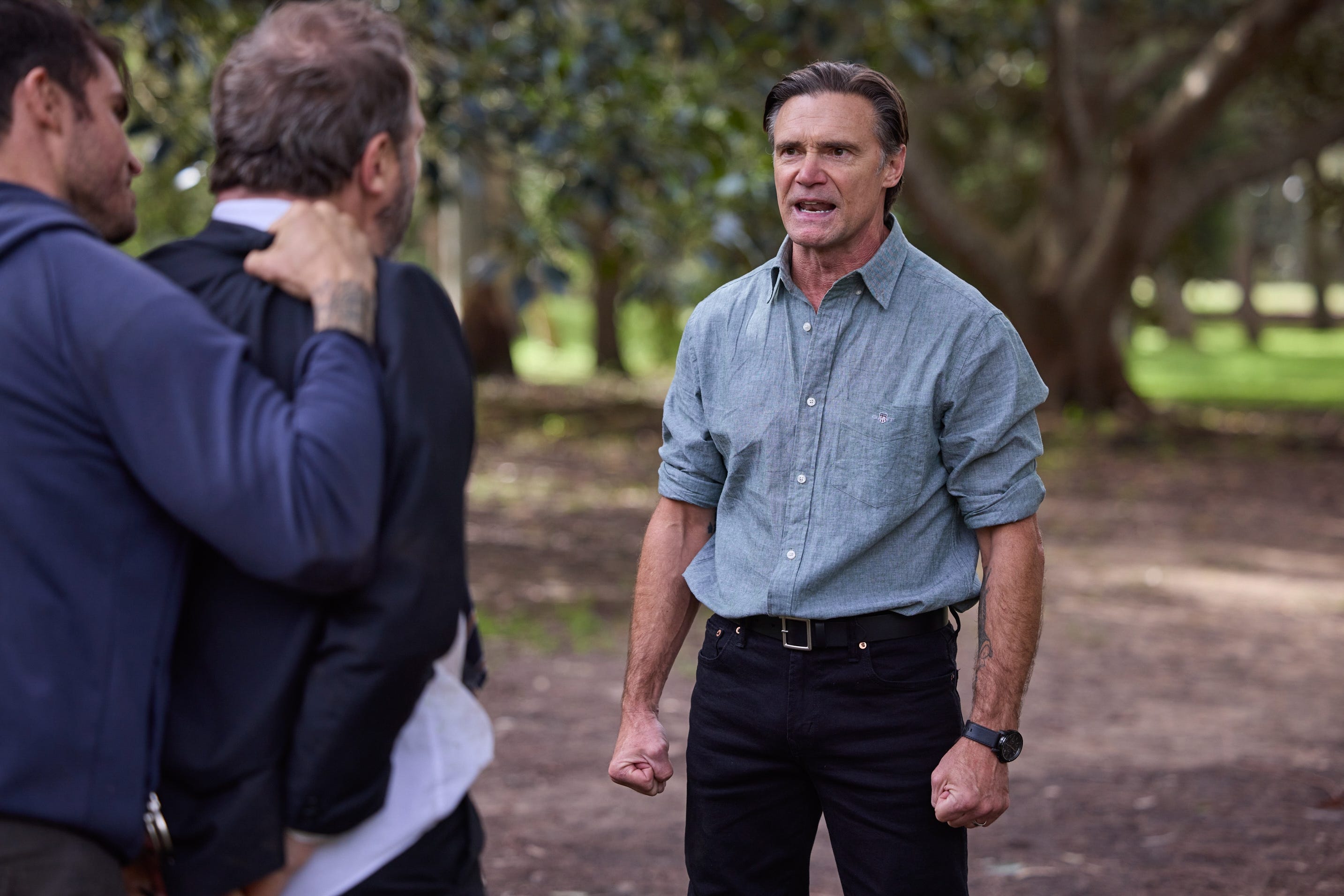 cash newman, councillor wendell and david langham in home and away