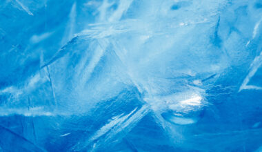 blue frozen texture of ice with copy-space