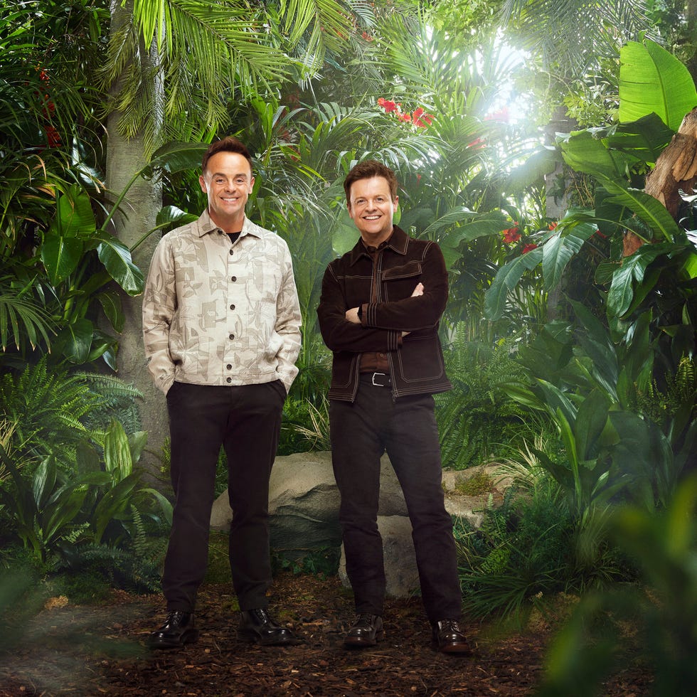 from lifted entertainmenti’m a celebrity… get me out of here!: sr25 on itv1 and itvxpictured: ant dec.this photograph is (c) itv plc and can only be reproduced for editorial purposes directly in connection with the programme or event mentioned above, or itv plc. this photograph must not be manipulated [excluding basic cropping] in a manner which alters the visual appearance of the person photographed deemed detrimental or inappropriate by itv plc picture publicity. this photograph must not be syndicated to any other company, publication or website, or permanently archived, without the express written permission of itv picture publicity. full terms and conditions are available on the website www.itv.com/presscentre/itvpictures/terms