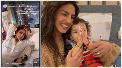Priyanka Chopra shares adorable video of daughter Malti Marie ‘directing’ her; ‘Is our daughter a director?’