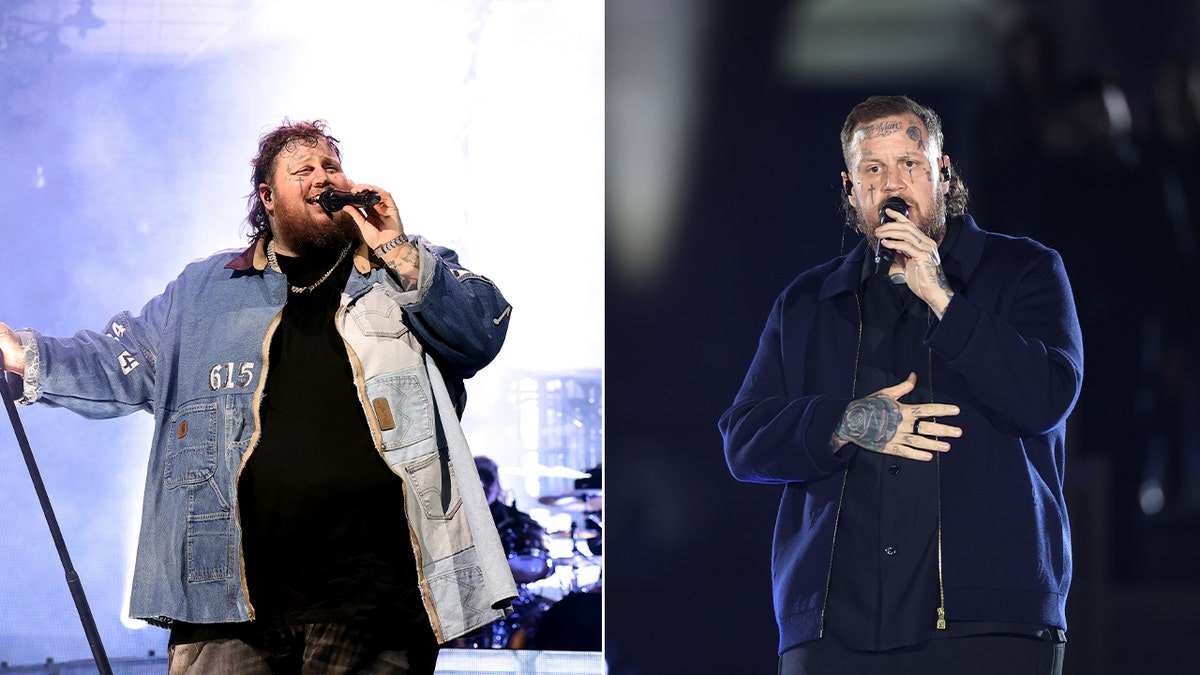 A before and after split of Jelly Roll