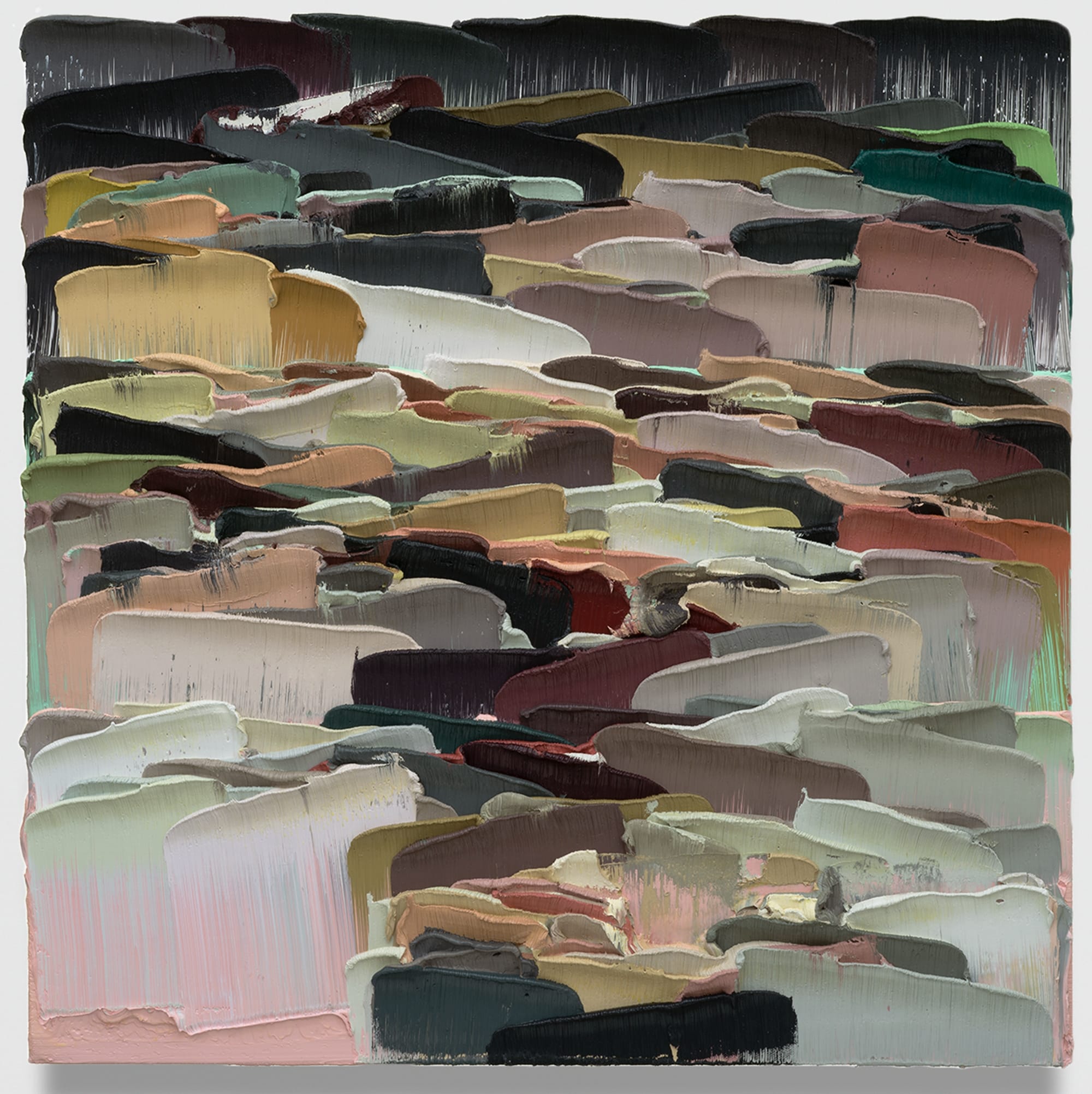 an abstract impasto painting by Li Songsong