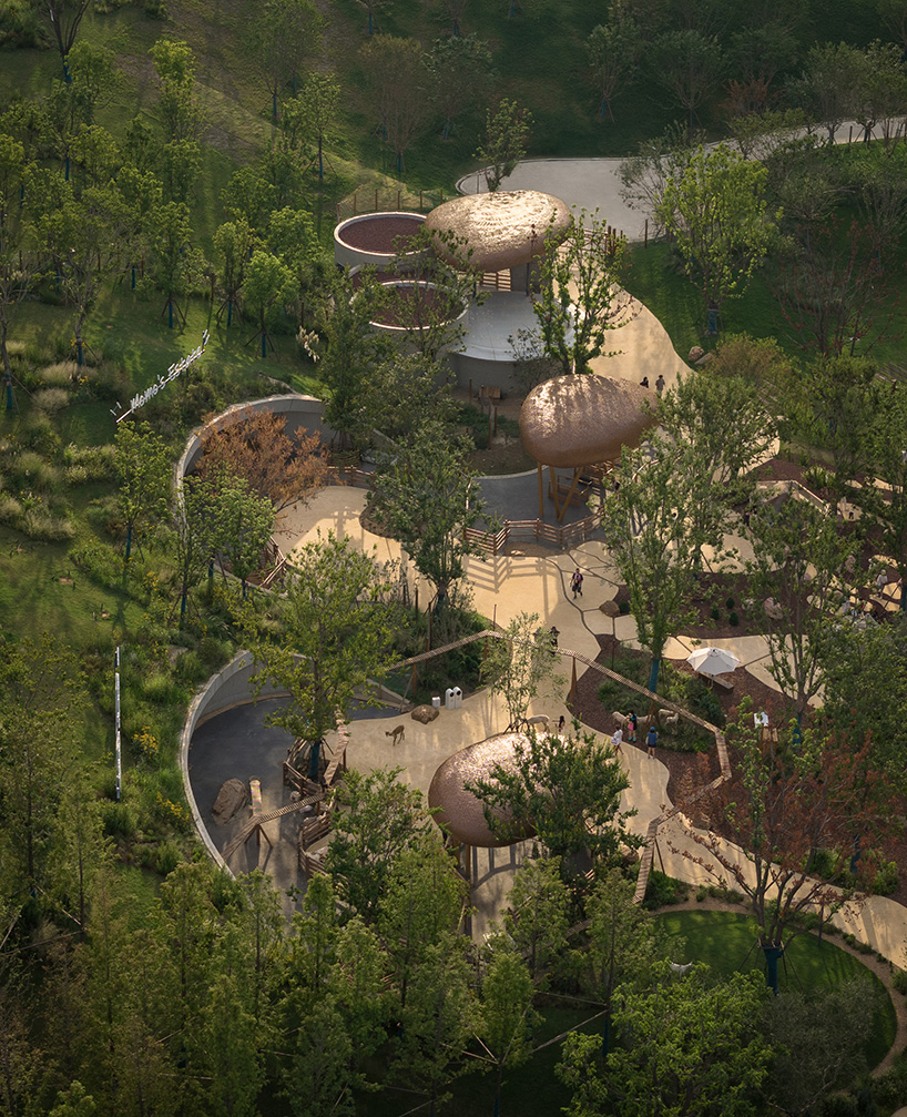 bamboo-woven domes sculpt wuhan luxury farm retreat by various associates