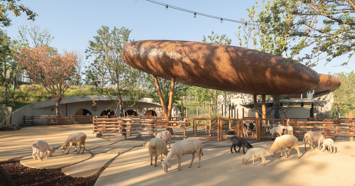 bamboo-woven domes sculpt wuhan luxury farm retreat by various associates