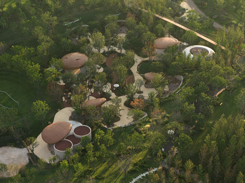 bamboo-woven domes sculpt wuhan luxury farm retreat by various associates
