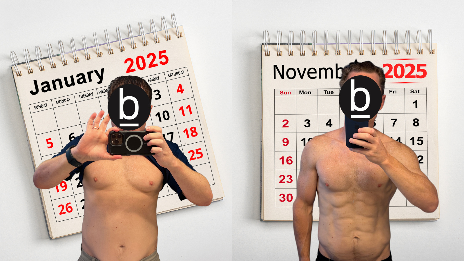 before and after MacroFactor 2025 Cass Anderson results