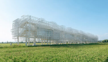 BUZZ revives concrete ruin to bring pixelated community space to rural china