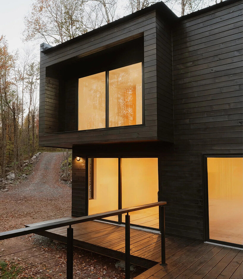 marc thorpe builds wooden residence powered entirely by the sun in new york forest