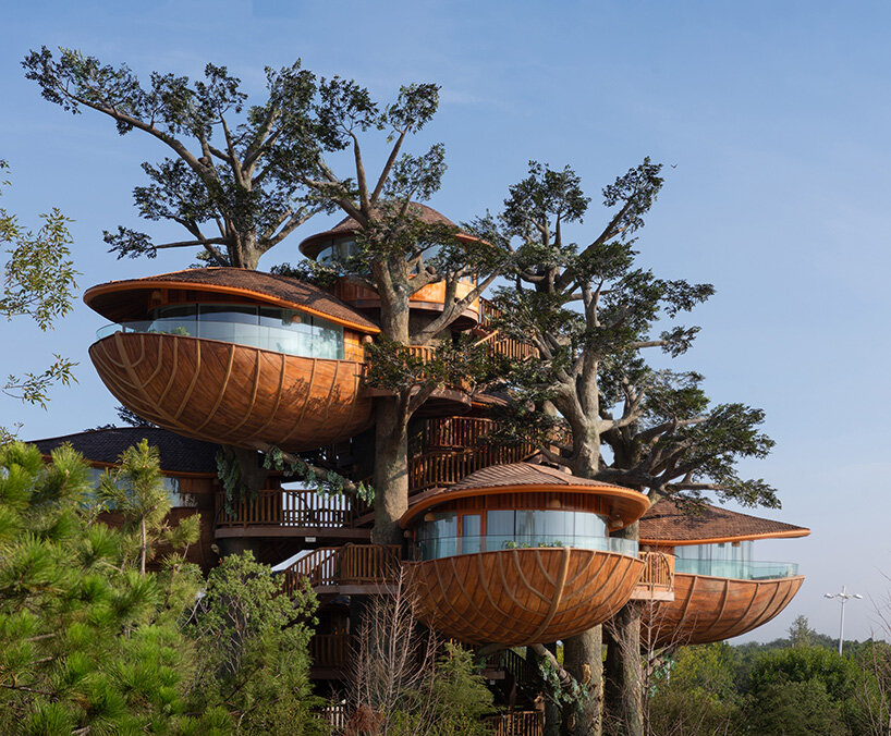 modular forest nests by doarchiwow propose model for prefabricated eco-resorts in china