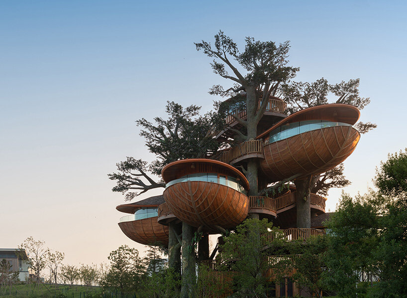 modular forest nests by doarchiwow propose model for prefabricated eco-resorts in china