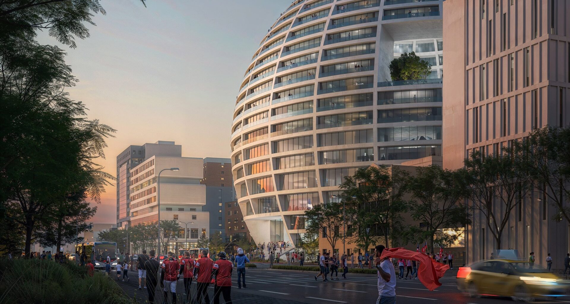 MVRDV Grand Ballroom arena in Tirana