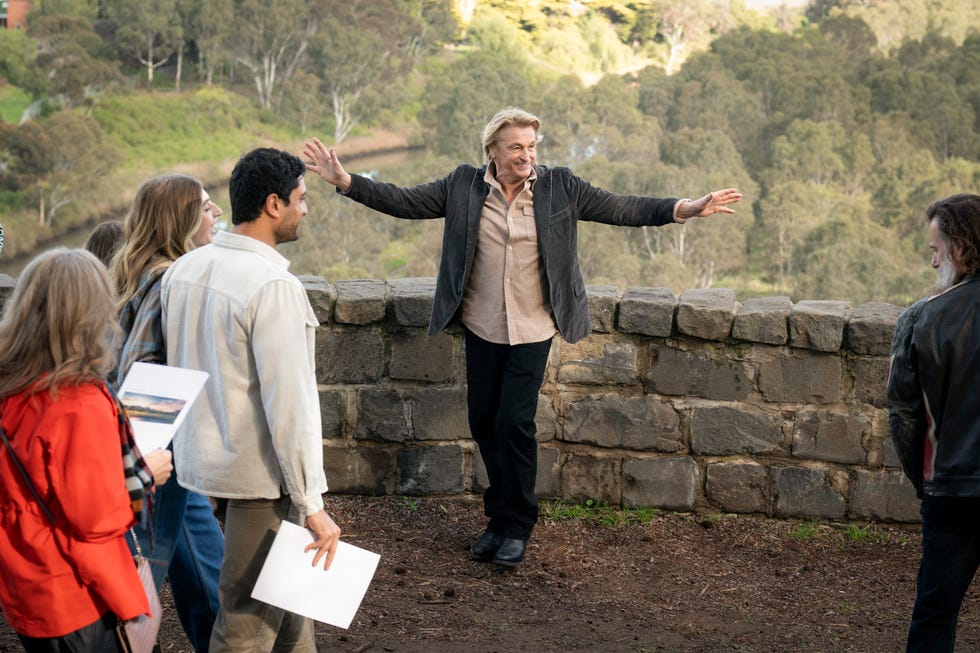 Jane Harris, Mackenzie Hargreaves, Haz Devkar and Shane Ramsay in Neighbours jane harris, mackenzie hargreaves, haz devkar and shane ramsay in neighbours