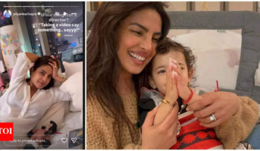 Priyanka Chopra shares adorable video of daughter Malti Marie ‘directing’ her; ‘Is our daughter a director?’ | Hindi Movie News