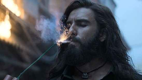 Ranveer Singh in a still from Dhurandhar, directed by Aditya Dhar.