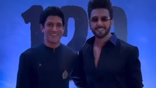 The screening of 120 Bahadur was held in Mumbai on Wednesday.