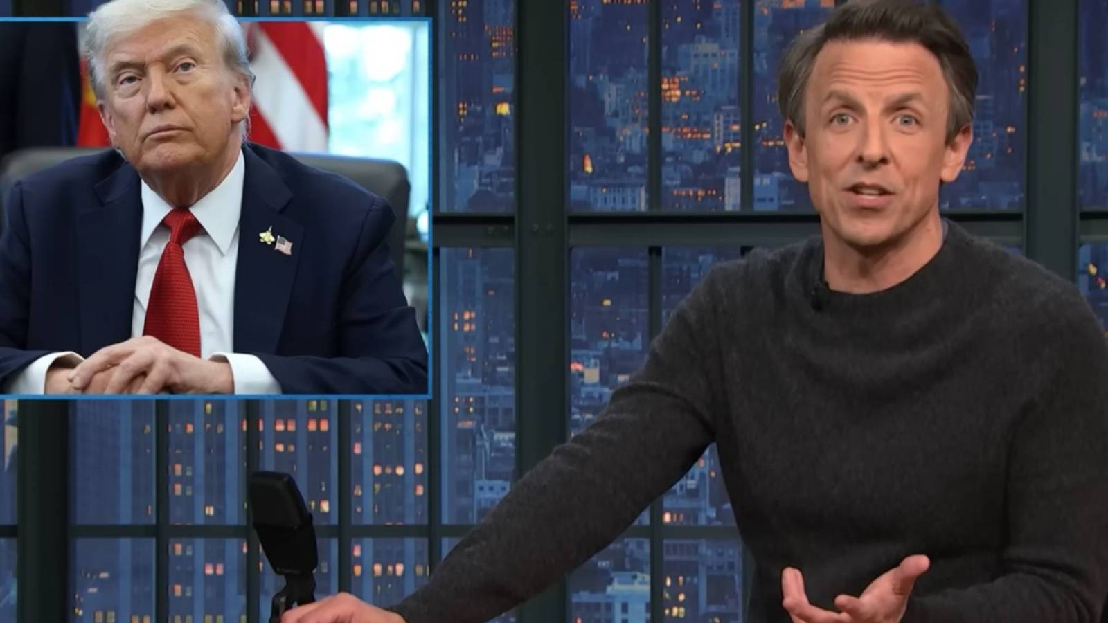 Seth Meyers Hits Back at Trump's Calls to Fire Late-Night Host