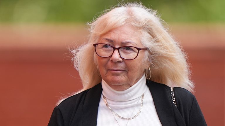 Karen Spragg outside Leicester Crown Court. Pic: PA