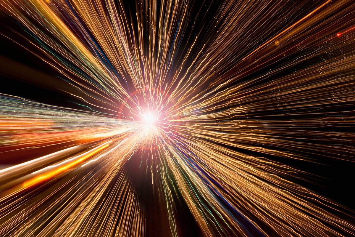 Illustration depicting the expansion of the Universe. Credit: John Lund / Getty Images