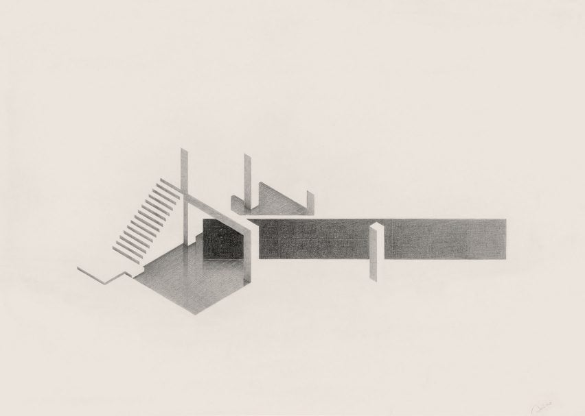 Axonometric of Tezukayama House