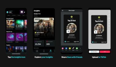 TikTok users can now share tracks and more from Amazon Music