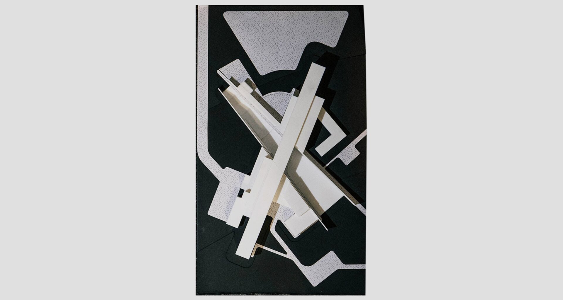 an architectural model for an art museum