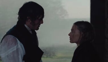 Margot Robbie, Jacob Elordi Kiss in the Rain