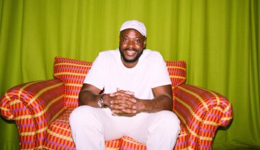 Yinka Ilori against green background