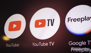 YouTube TV app icon on Google TV.