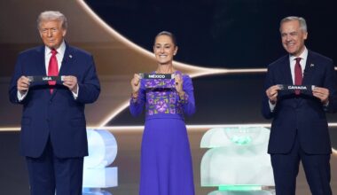 Trump talks trade with Canada, Mexico at World Cup draw