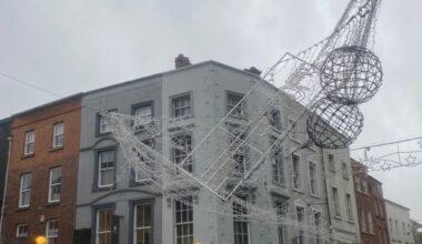 Road closure in Drogheda due to fallen Christmas lights