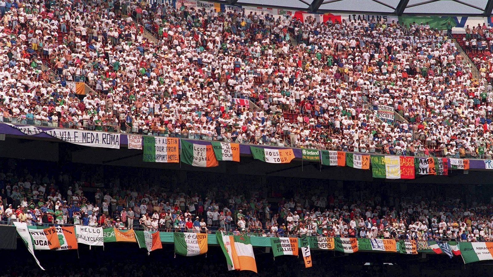 Stranded Irish fans given USA '94 tickets worth thousands