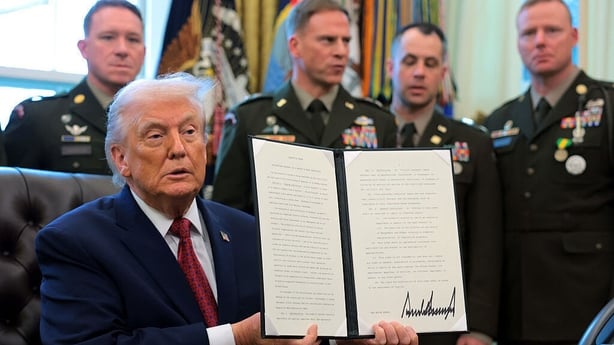 President Donald Trump signs an executive order classifying fentanyl as a 'weapon of mass destruction'