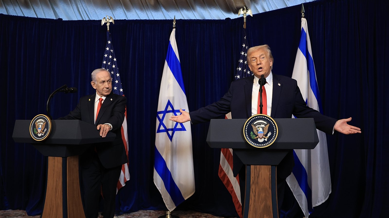 Trump warns Hamas, Iran after Netanyahu talks