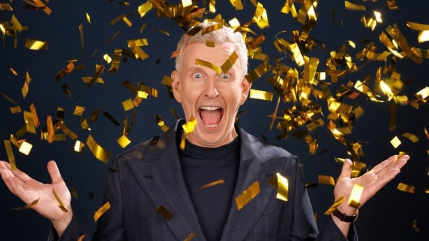 Patrick Kielty poses for a promo shot for The Late Late Show New Year's Eve Show