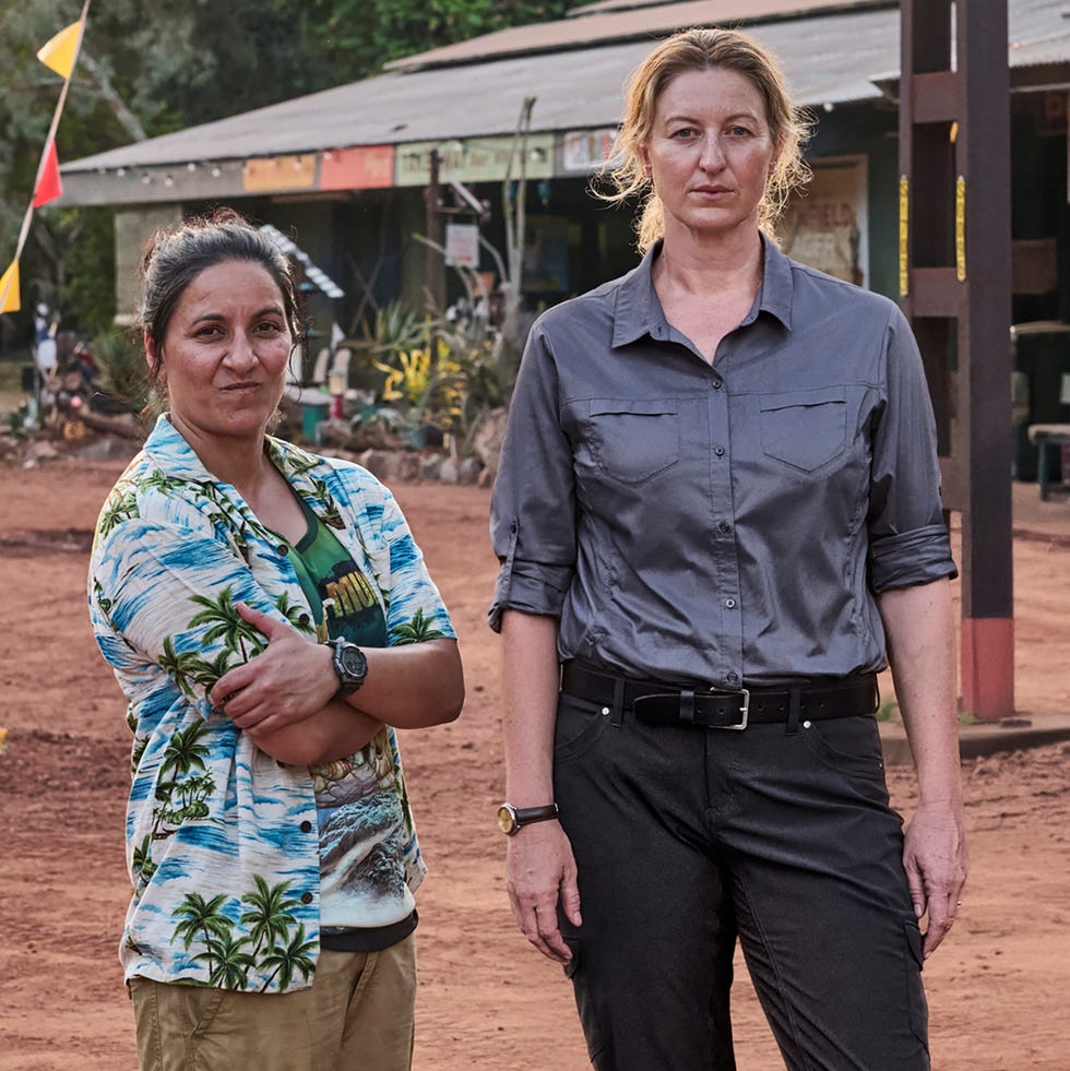 Deadloch Season 2 - First Look madeleine sami as eddie redcliffe, kate box as dulcie collins