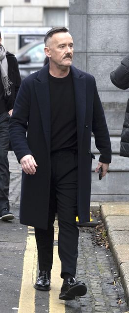 TV presenter Brendan Courtney arrives for the funeral of tv personality and architect Hugh Wallace who passed away unexpectedly at home on the 1st of Dec 2025. The funeral is taking place in St Patricks Cathedral, Dublin. Photo: SAM BOAL/Collins Photos