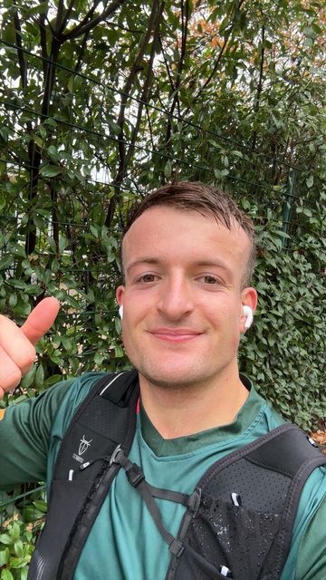 Andrew Brown during training for his 200km run. 