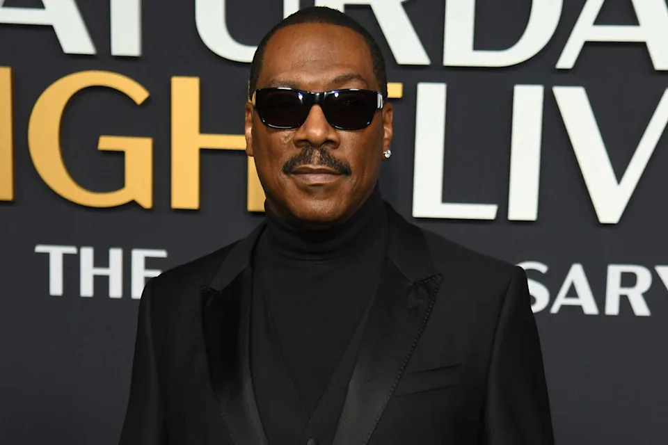 NBC/Noam Galai/NBC via Getty Eddie Murphy walks the 'SNL50' red carpet