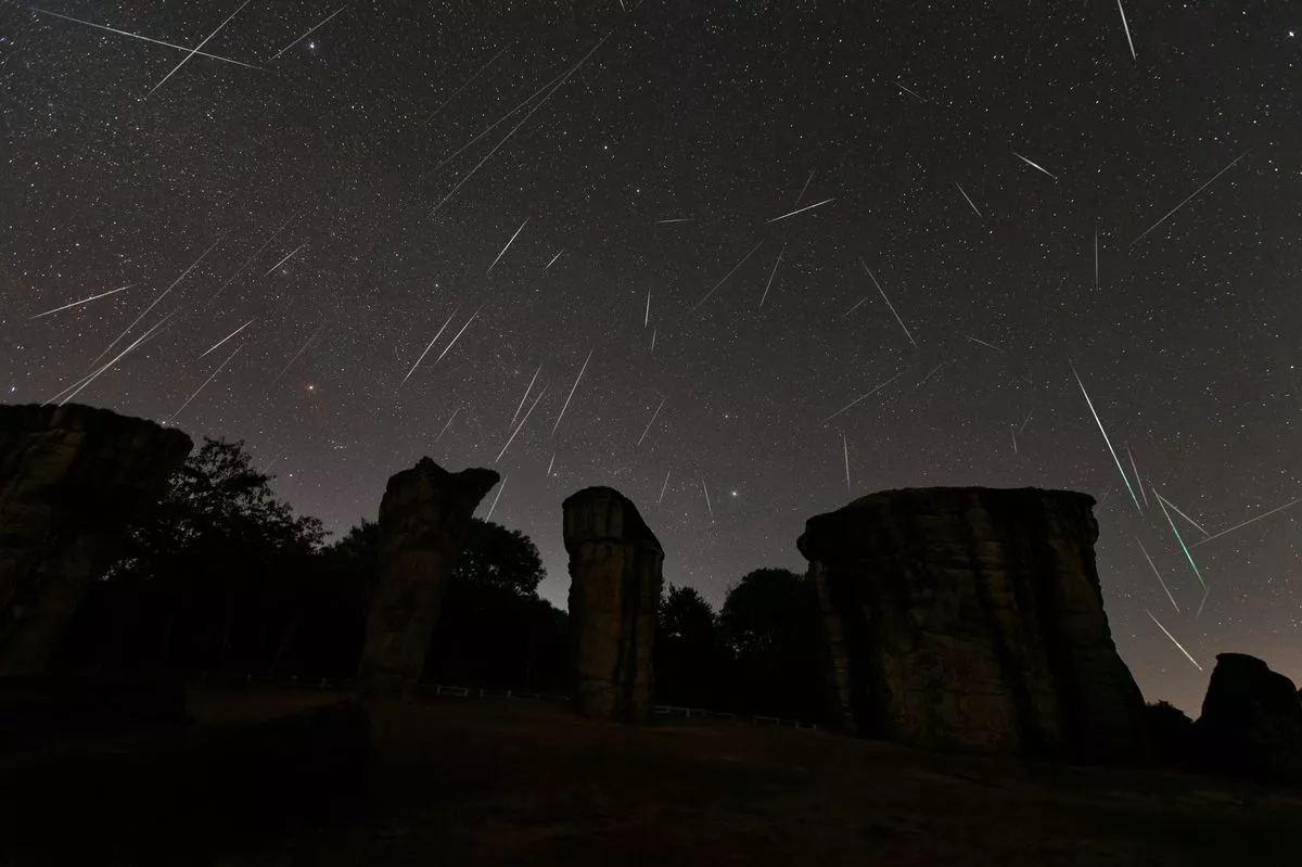 A time-lapse capturing the Geminids Meteor Shower in Thailand (stock)
