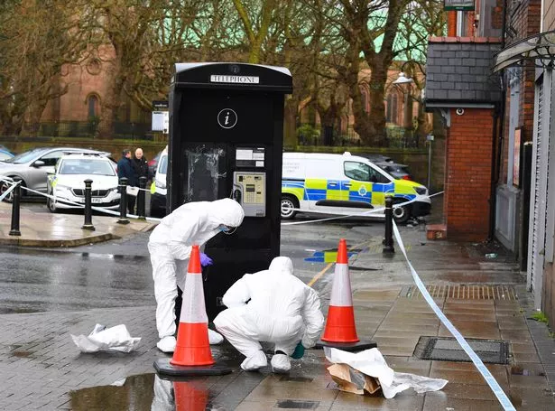 Police scientific support on County Road, Walton