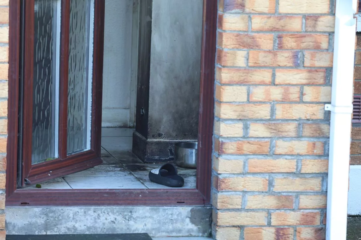 The damage left following the attack