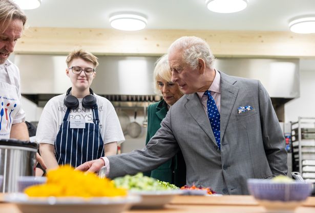 King Charles III visited FareShare Thames Valley in Didcot, Oxfordshire, to launch the Coronation Food Project in 2023