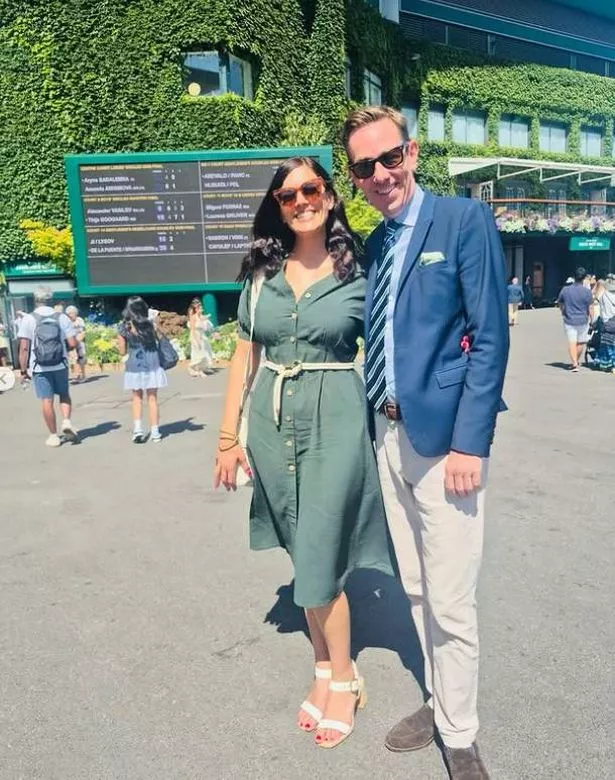 Ryan Tubridy shares stunning photos with fiancée Dr Clare Kambamettu at sun-soaked Wimbledon
