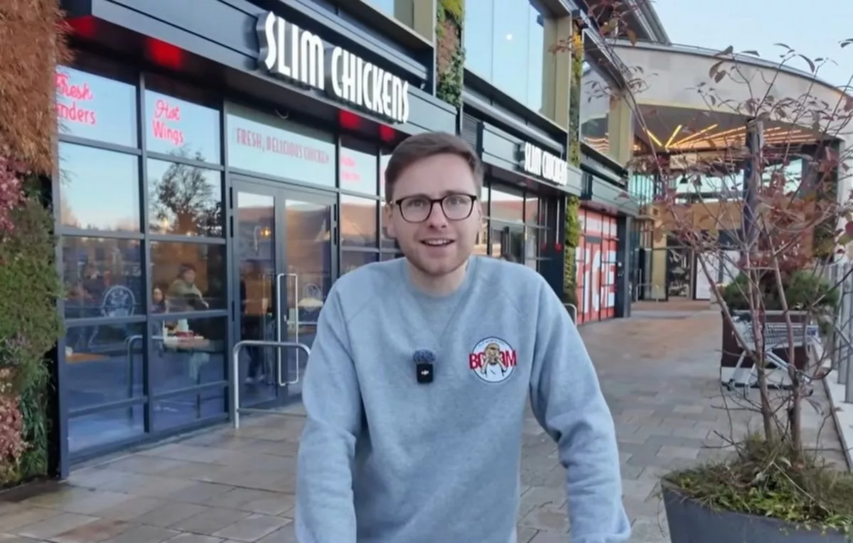 Paul outside the new Slim Chickens in Dundrum 