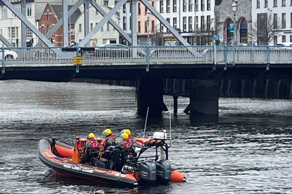 Cork City Missing Persons Search and Recovery volunteers on the water