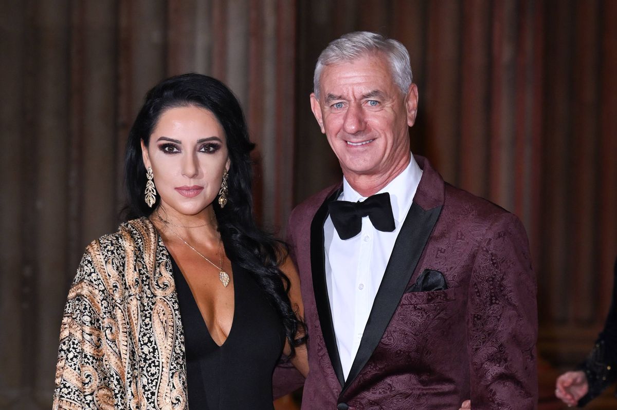 LONDON, ENGLAND - FEBRUARY 09: Ian Rush and Carol Anthony attend a reception to celebrate the British Asian Trust at British Museum on February 09, 2022 in London, England. (Photo by Karwai Tang/WireImage)
